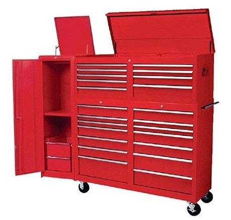 96 Inch Heavy Duty Tool Cabinet Workshop Garage Storage US Pro Tool Chest on