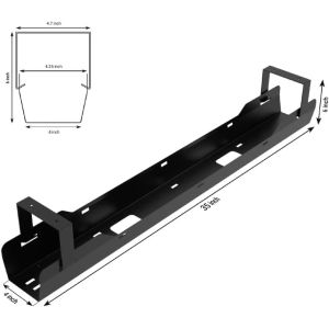 Plating Cable Tidy Management Tray for Ultimate Setup Desk and Bolt Inserting