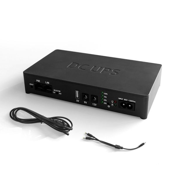 Quality 1A/2A Output Current Mini UPS Power Supply Backup For Laptop Router Support for sale