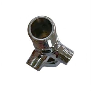 Two Way Brass Angle Valve Fast Core Plastic Handle 1/2*3/8*3/8