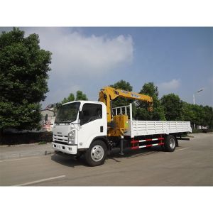 ISUZU 4x2 8 Tons Truck Mounted Crane Manual Transmission Type Single Cabin