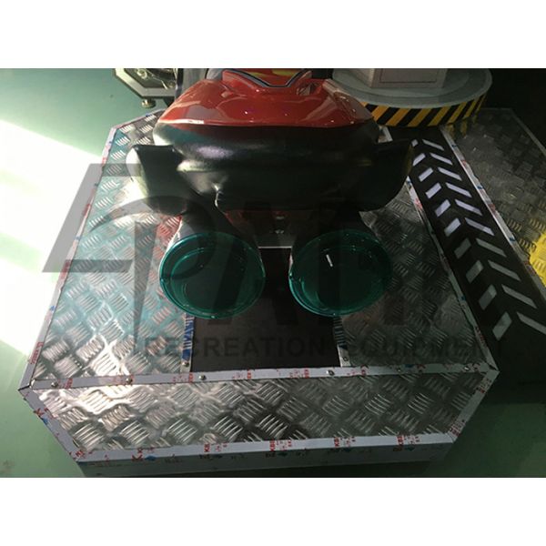 2 Players Coin Pusher Motorbike Racing Game Machine / Amusement Park Ride