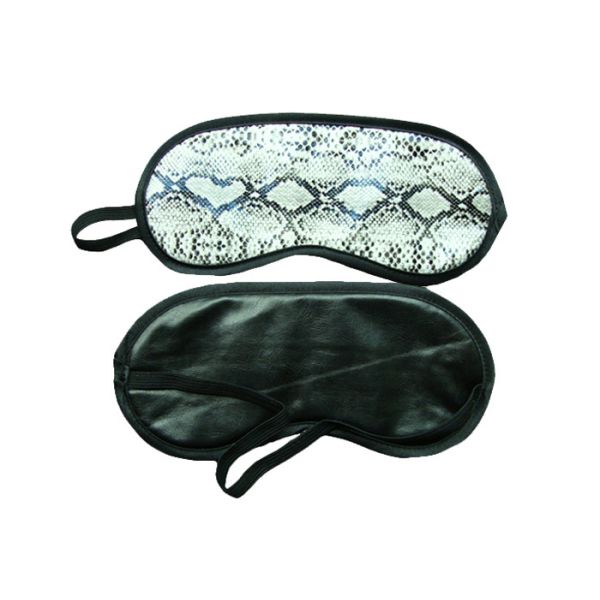 Quality Unique Pattern Sleep Blindfold Eye Shade Good Hand Feeling PU Material For Adults for sale