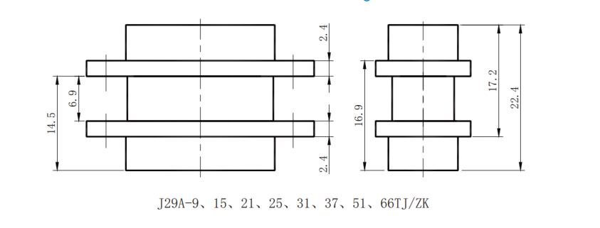 J29A-21TJP Micro Rectangular Connector 21-Pin Plug Connector