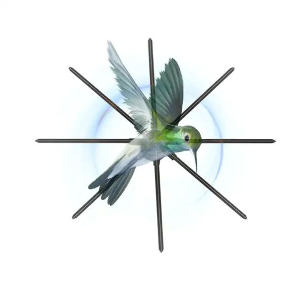 100cm 2 Blades 3D Hologram Fan Hospitals' Revolutionary Product 1.692MM Contrast