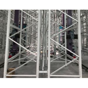 High Density Industrial ASRS Racking System Automated Storage Crane Width
