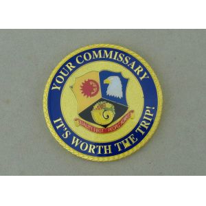 Your Commissary Personalized Coin Zinc Alloy Material 2.0 Inch And Rope Edge