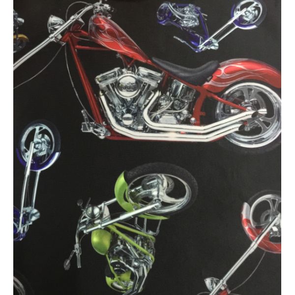 New Printing ! 100% cotton MOTORCYCLE Pattern for casual clothing Jacquard