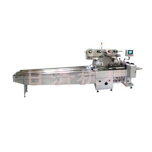 Wholesale PLC Control Pillow Bag Packaging Machine , Electrostatic Biscuit Packing Machine from china suppliers