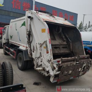Used Rear Compression Garbage Truck Loading 12-18m3 Manual Transmission type