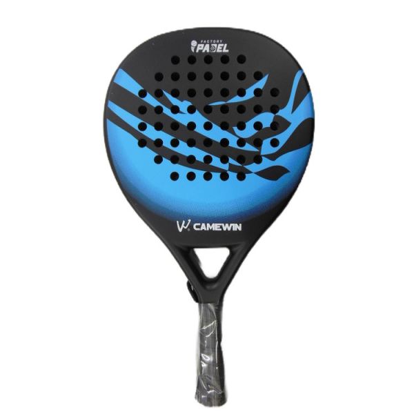 Round Shape Padel Tennis Racket 50% Carbon 38mm Custom Sports Accessories