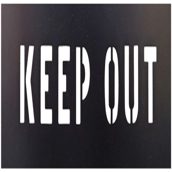 Black Plastic Typographic Stencils for Professional Use