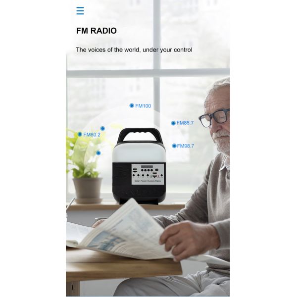 Mini Battery IP65 Solar Home Lighting Panel System 5W DC Storage Power