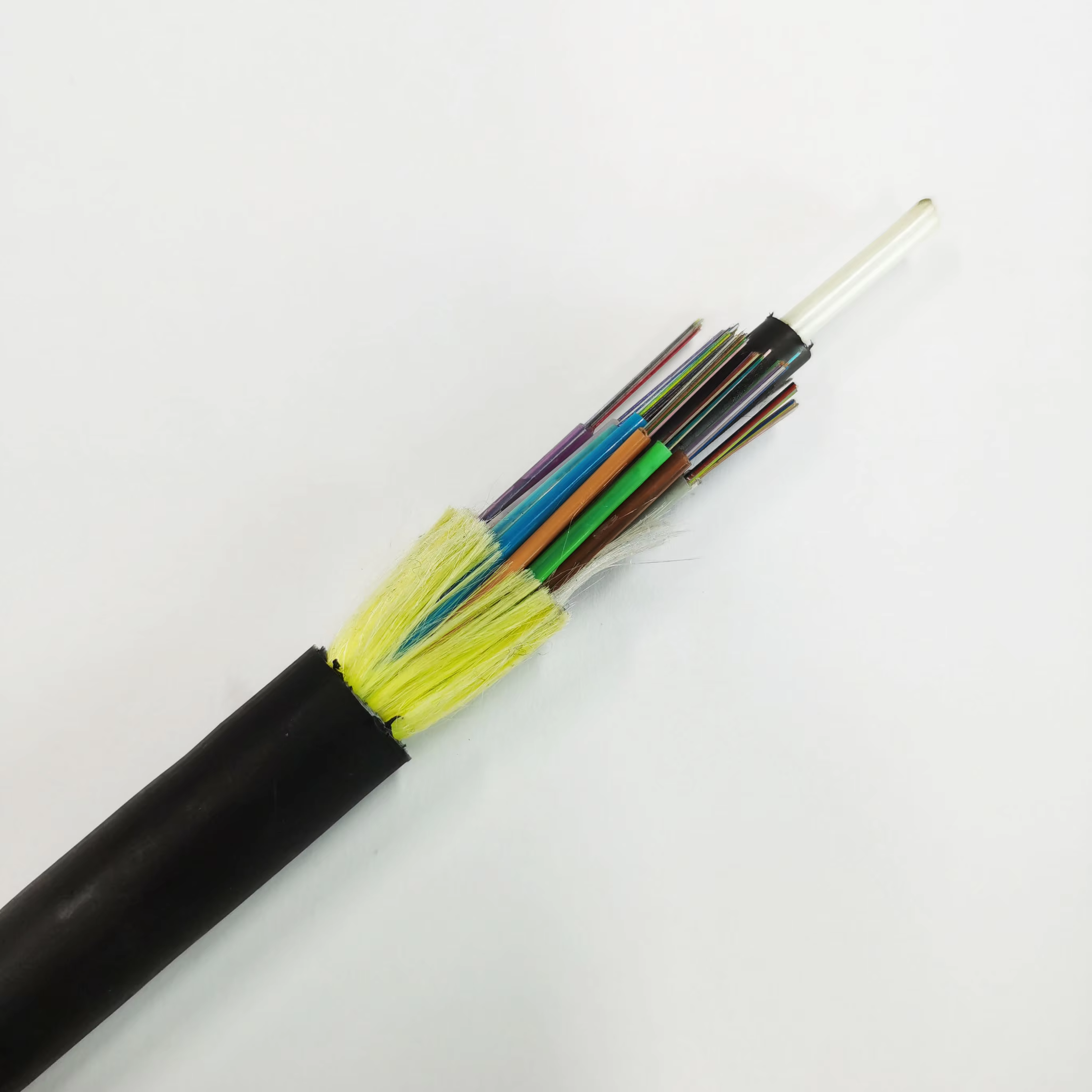 Jiqian Factory ADSS Self-Supporting Optic Fiber Cable 12 24 48 Core Span 120m Fiber Optic Cables G652D ADSS 567 Core