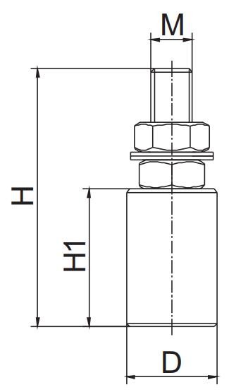 Plastic Nylon Guide Rollers Wheels White And Black With Bolt 40x250mm