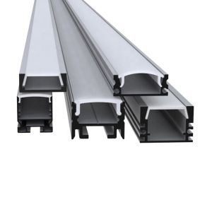 Anodized Recessed LED Profiles , LED Aluminum Extrusion Surface Mounted