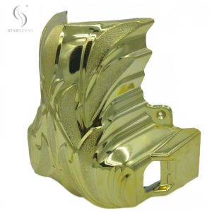 Light Gold PP Plastic Coffin Corner1# With Steel Bar Coffin Accessories