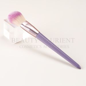 ISO9001 ISO14000 Single Blush Blending Brush Wooden Cosmetic Brush Tools