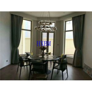 China Double Glazed EPDM Gasket Solid Oak Wood Windows 6mm Glass on sale