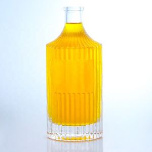 500ml 750ml 1000ml Transparent Empty Glass Bottle for Vodka Gin Rum Whisky