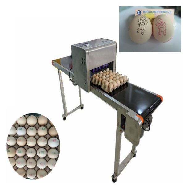 Green and efficient egg Jet Coding Machine , industrial continuous inkjet