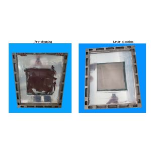 Rotary spray stencil cleaning equipment, full pneumatic operation, no electricit