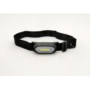 Silicone Rechargeable COB LED Headlamp Black 1x2W 2XAAA