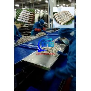 100 Pcs Tray Automatic NOBASHI Machine And Tempura Shrimp Stretching Machine