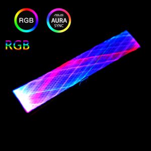 RGB PSU Extension Cable Kit to 8-Pin GPU Addressable ARGB Extension Sleeved