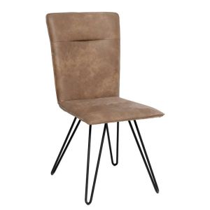 Wholesale Modern Leather Dining Chair with Iron Frame from china suppliers