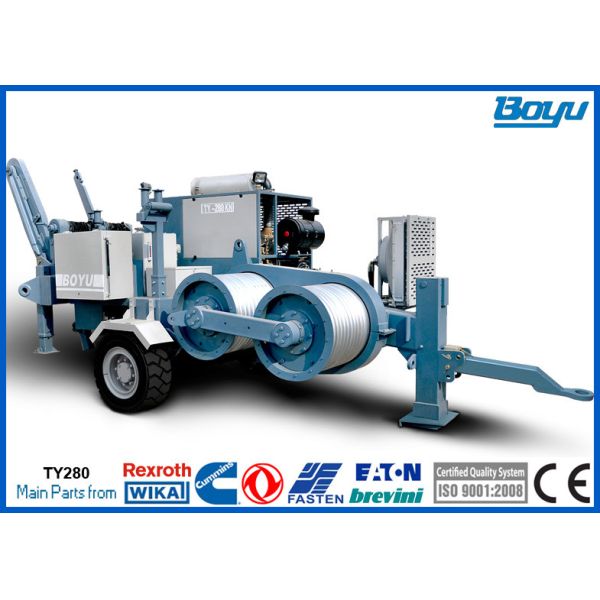 Quality 28 Ton Hydraulic Tension Stringing Equipment With High Power 280kN for sale