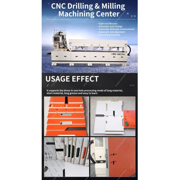 Customizable PDM780 Automatic CNC Drilling Milling Center with Eight Tool Libraries