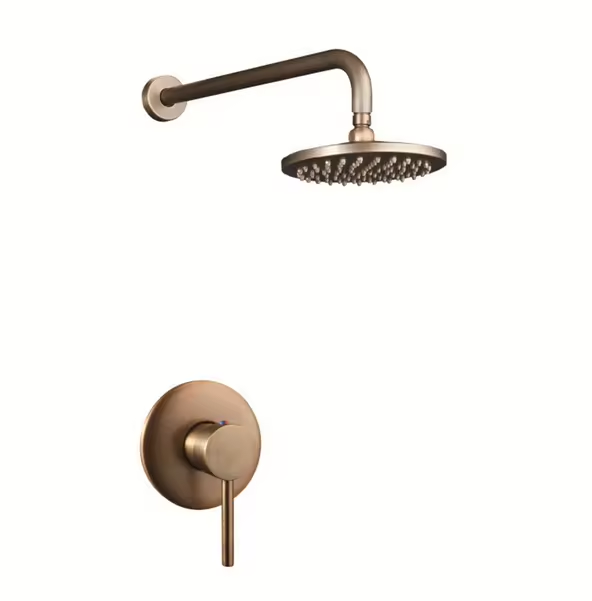 Customized Rainfull Luxury Solid Brass Concealed Shower Set With Square 8 inch Shower Head Hot And Cold Water