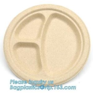 FDA CERTIFICATE BIODEGRADABLE WHEAT STRAW PLATE, Dinner Plate Wheat Straw