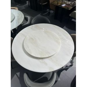 Natural Custom Marble Dining Table Timeless Luxury Centerpiece With Smooth