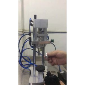 Stainless Steel Manual Perfume Bottle Crimping Machine 20BPM