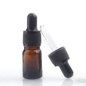 Amber Color Glass Bottles With Dropper Custom Color 5ml Essential Oil Bottles