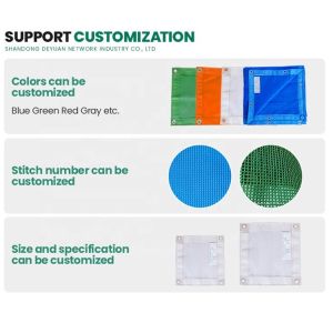 Scaffolding Safety Protection Netting Fireproof Mesh Sheets