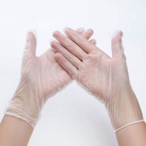 China Clear Vinyl Glove No Powder 3mm Thickness Glove With Full Certificates on sale