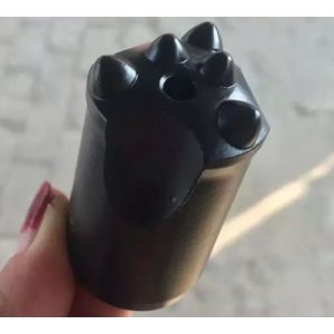 Rock Drilling Taper Button Bit / 12 Degree High Speed Drill Bits Short Skirt