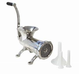 Quality 3/16" Plates Cast Aluminum Manual Meat Grinder Tenderizer Machine for sale