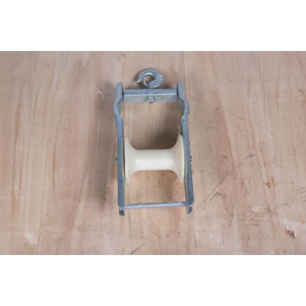 Galvanized Nylon Sheave Aerial Cable Pulley Block For Conductors