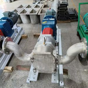 Buy cheap Mechanical Seal Rubber Lobe Pump Anticorrosive With Flange Pipe Connectors from wholesalers