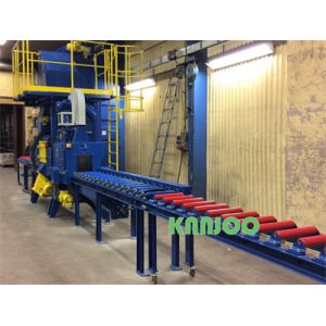 Steel Structure H Beam Shot Blasting Machine Pass Through Type