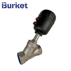 Plastic Material Actuator Single/Double Action Pneumatic Angle Seat Valve for
