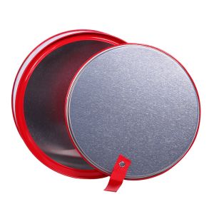 Tin box with PET body, decorative tin, metal packaging, promotional tin,