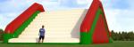 Customized Large Inflatable 5k Run / Inflatable Bouncy Obstacle Course For