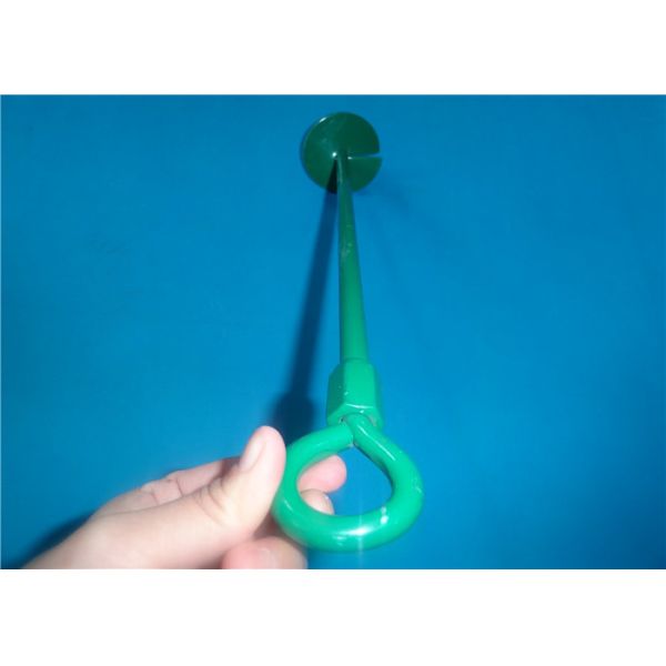 Green Color Powder Coated Dog Tie Out Stake 12mm Rod Diameter