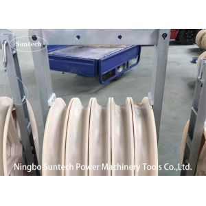 1040x125mm 50KN Overhead Line Conductor Stringing Pulley Blocks
