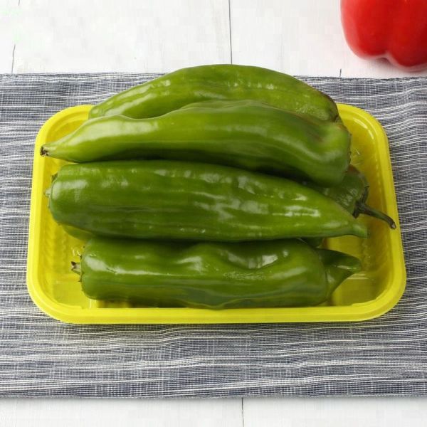 Yellow 18.5*13.5*2cm Plastic Vegetable Serving Tray